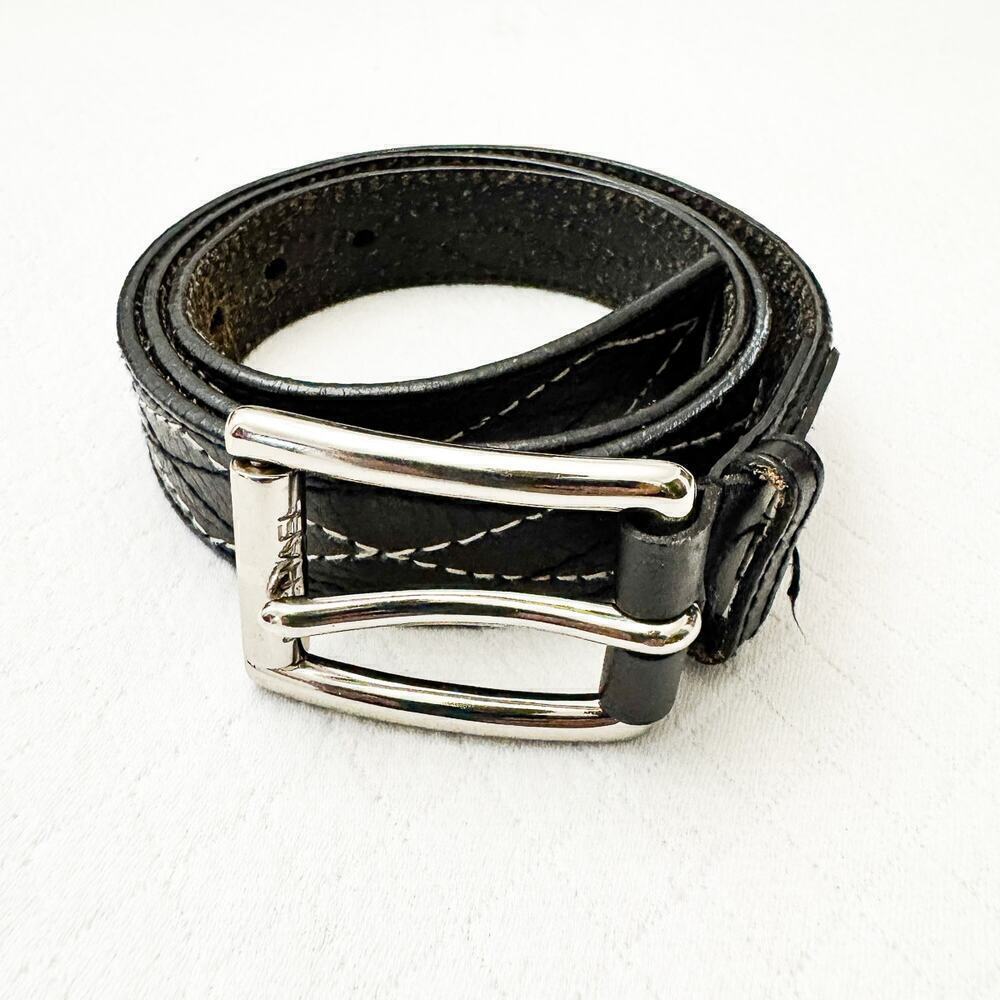 Michael Kors Women Woven Leather Belt Criss Crossed Size XL